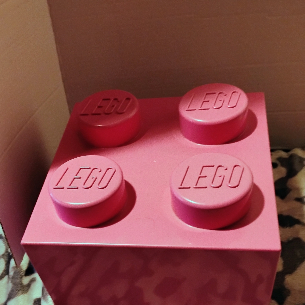 LEGO Pink Storage Box With Lego